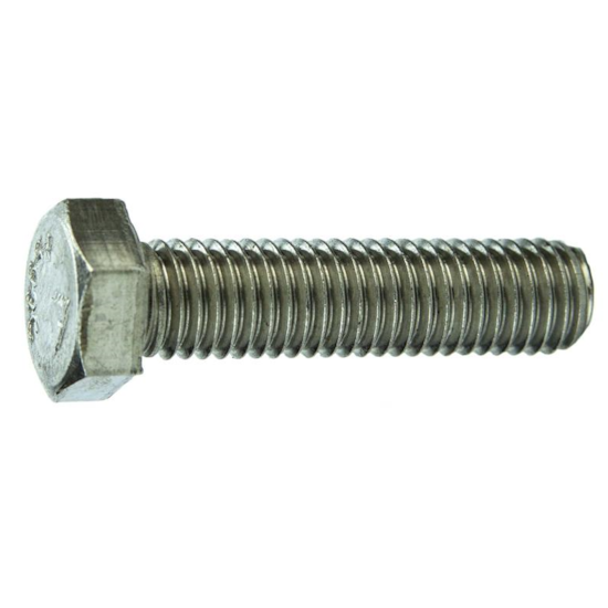 Parafuso Sextavado Rosca Inteira NC 5/16 x 5/8" Aço Inox 304 Passivado (1 Peça) - BELENUS-SXRI5/16X5/8A2