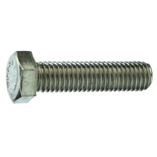 Parafuso Sextavado Rosca Inteira NC 7/8 X 3 1/2" Aço Inox 304 Passivado (1 Peça) - BELENUS-SXRI7/8X3-1/2A2