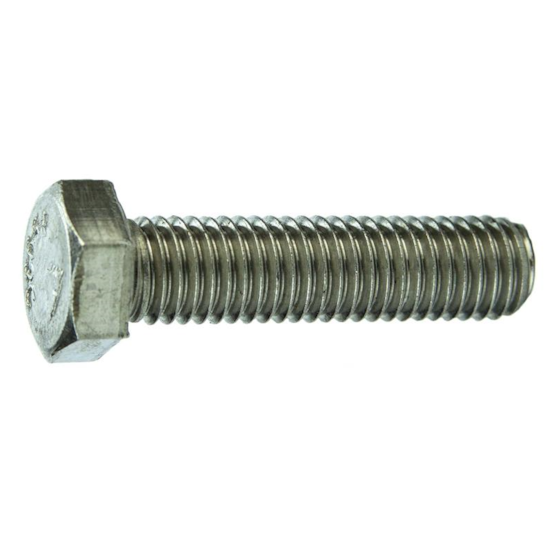 Parafuso Sextavado Rosca Inteira NC 9/16 X 1" Aço Inox 304 Passivado (1 Peça) - BELENUS-SXRI9/16X1NCA2