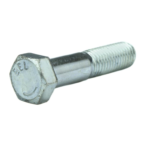 Parafuso Sextavado Rosca Parcial NC 1/2 x 4.1/2 Grau 2 (1 Peça) - BELENUS-SXRP1/2X4-1/2NCZI
