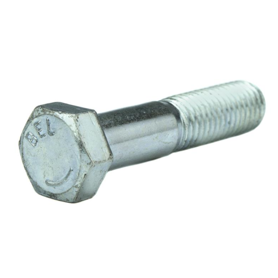 Parafuso Sextavado Rosca Parcial NC 1/4 x 2.1/4 Grau 2 (1 Peça) - BELENUS-SXRP1/4X2-1/4ZI