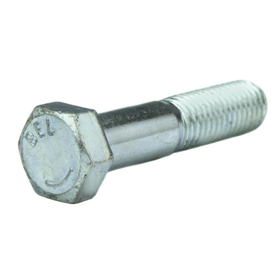 Parafuso Sextavado Rosca Parcial NC 7/16 x 2.1/2 Grau 2 (1 Peça) - BELENUS-SXRP7/16X2-1/2ZI