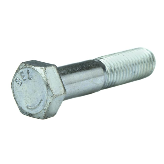Parafuso Sextavado Rosca Parcial NC 9/16 x 3.1/2 Grau 2 (1 Peça) - BELENUS-SXRP9/16X3-1/2ZI