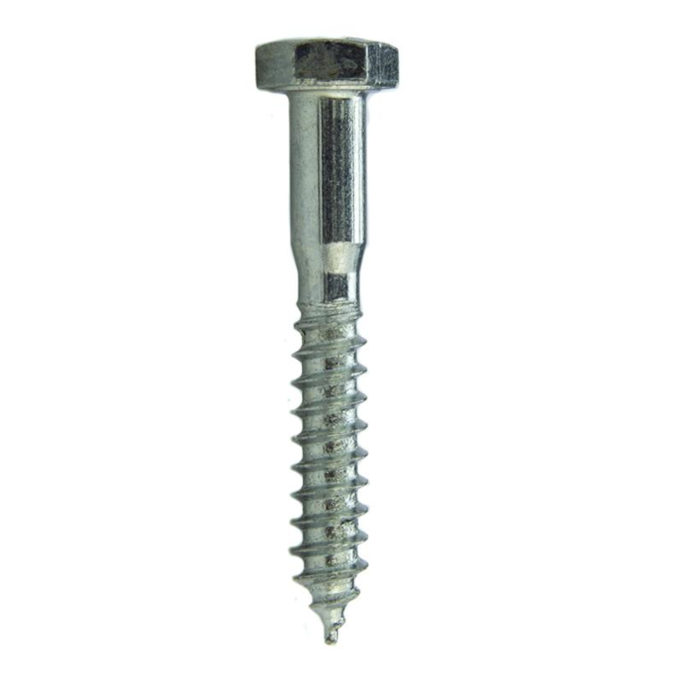 Parafuso Sextavado Rosca Soberba (1 Peça) - 1/4 X 90 - aço Carbono Zincado Branco Classe 5.8 - BELENUS - SXRS1/4X90ZI