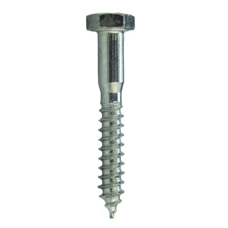 Parafuso Sextavado Rosca Soberba (1 Peça) - 3/8 X 60 - Aço Carbono Zincado Branco Classe 5.8 - BELENUS - SXRS3/8X60ZI
