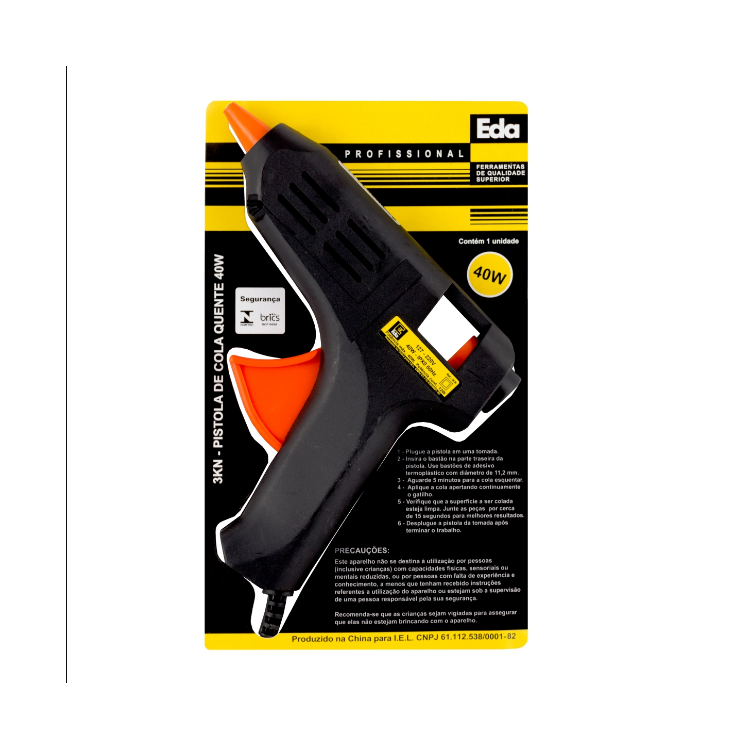 Pistola de Cola Quente 40 W - EDA-3KN