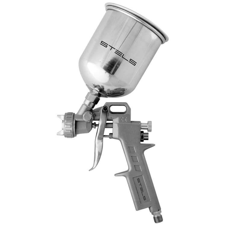 Pistola de Pintura Gravitacional com Tanque Alto 1000ml - STELS-5731555