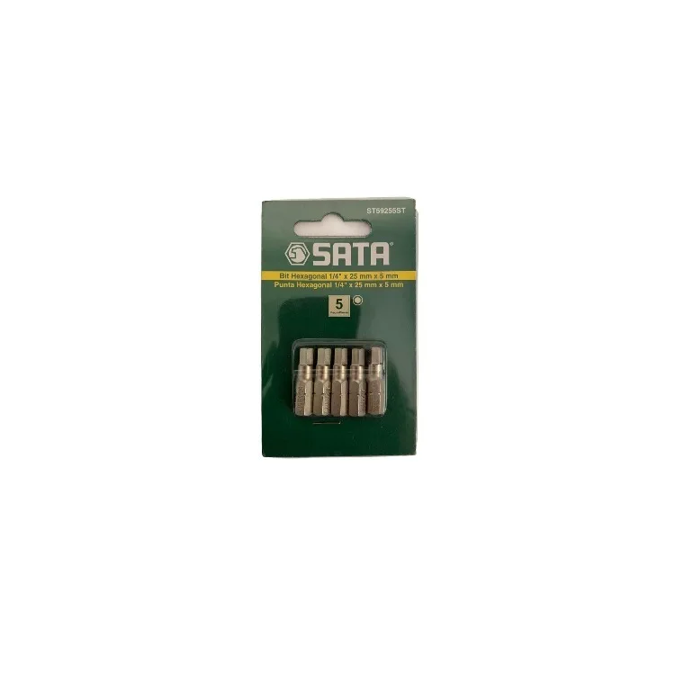 Ponta Bit Fenda (c/ 5pc) 1/4 x 25mm x 6,5mm - SATA - ST59218ST
