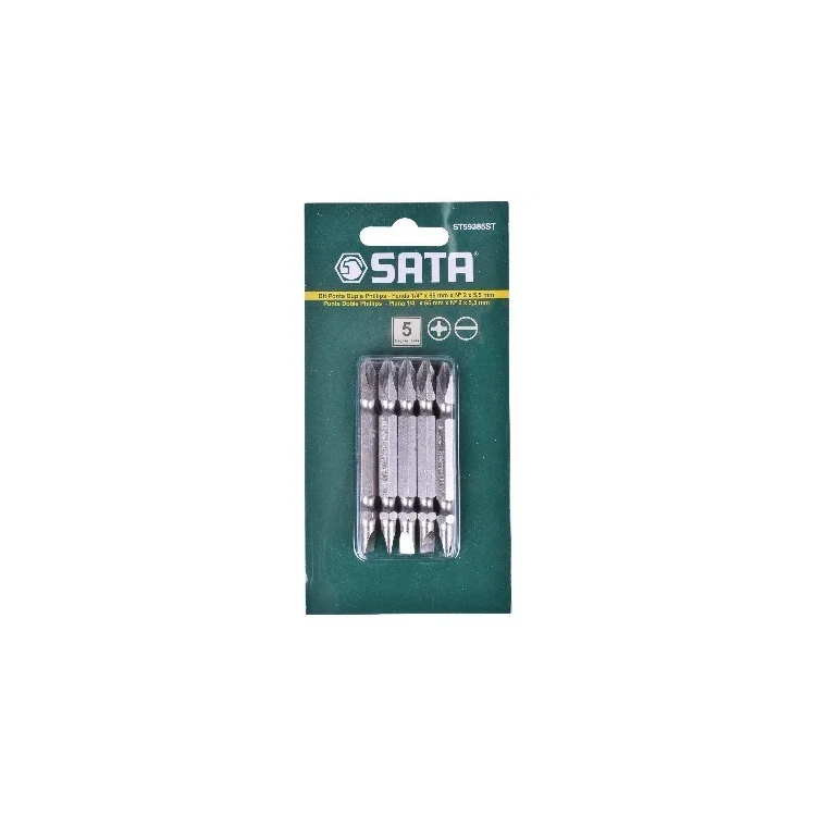Ponta Bit Ponta Dupla Phillips (5pc) 1/4 x 65mm x n1 x n1 - SATA - ST59381ST