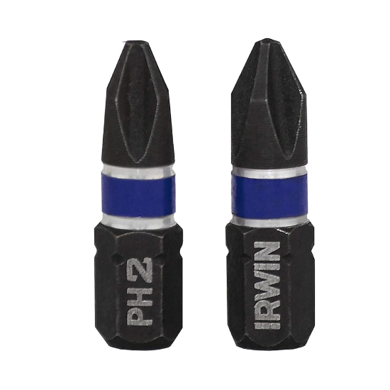 Pontas de Impacto Insert Bit para Parafusadeira PH2 com 2 Peças - IWIN-1928776