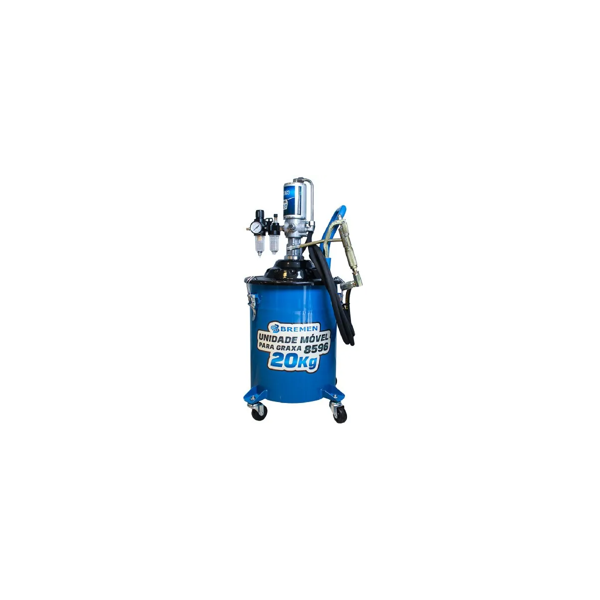 Propulsora de Graxa Pneumática 20kg Completa BREMEN-8596