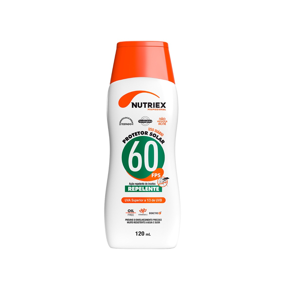 Protetor Solar Repelente FPS 60 120ML - NUTRIEX - 62802