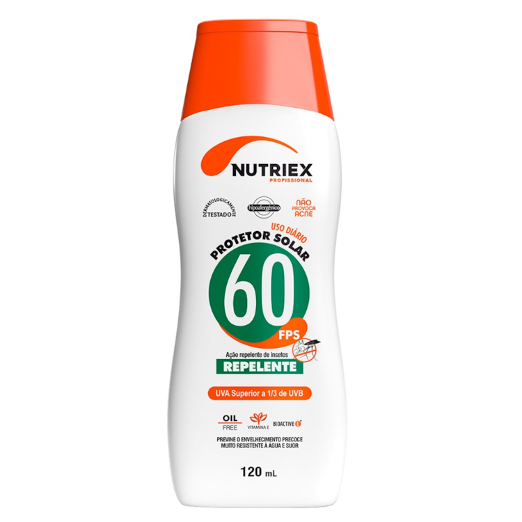 Protetor Solar Repelente FPS 60 120ML - NUTRIEX - 62802