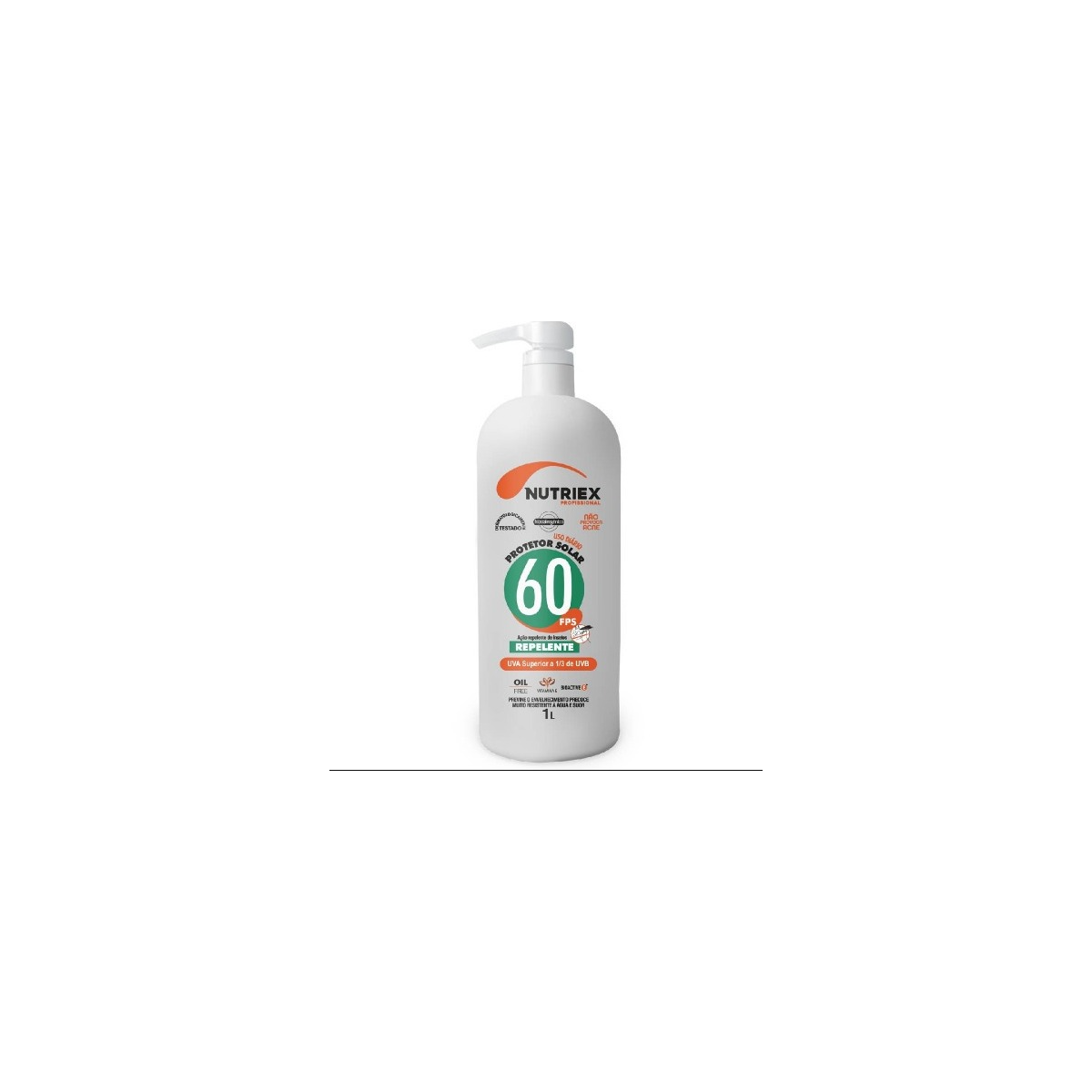 Protetor Solar Repelente FPS 60 1L - NUTRIEX - 62836