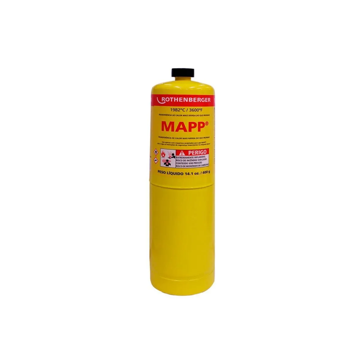 Refil para Maçarico Gás Mapp 400g ROTHENBERGER-R35539