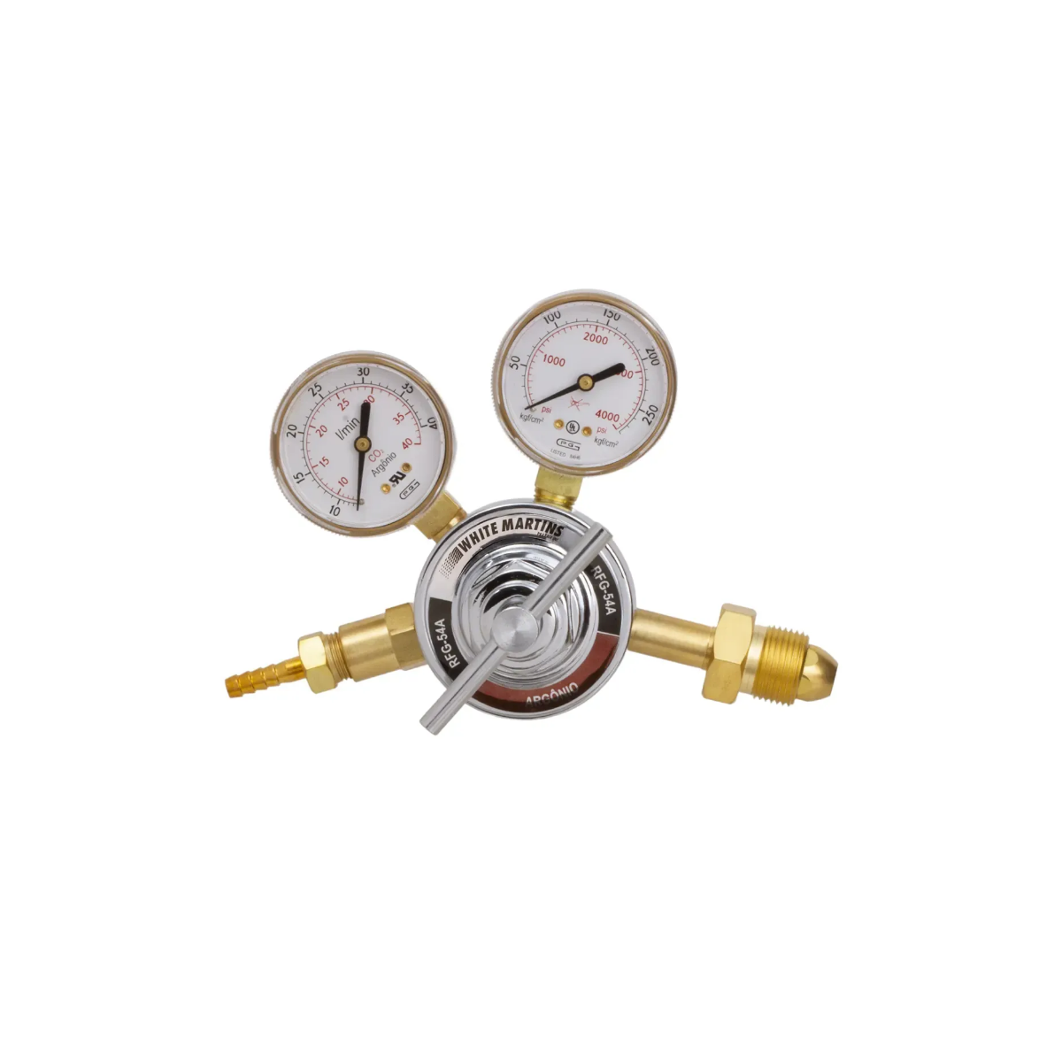 Regulador De Pressão Argônio R-454- WHITE-RFG54A