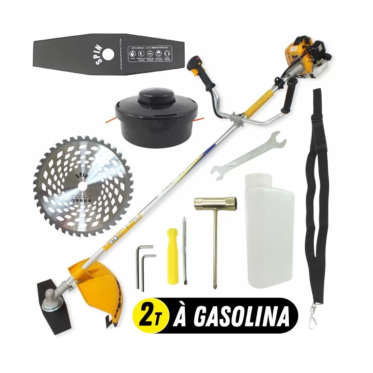 Roçadeira Lateral à Gasolina 2T 26CC 0,9HP Profissional VR260H - VULCAN-56716