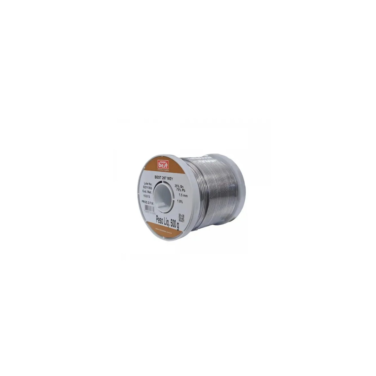 Solda Best Carretel 1,5Mm 267Mey 500Gr. Marrom BESTSOLDAS-153213