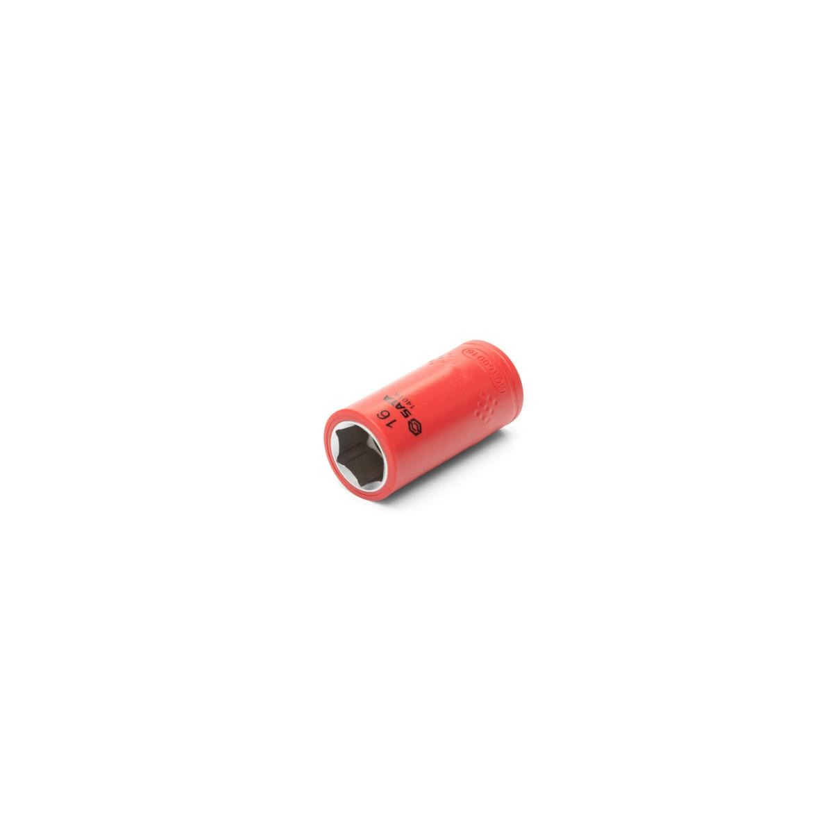 Soquete Bit Hexagonal Isolado 1/2" de 16mm - SATA-ST14016SC