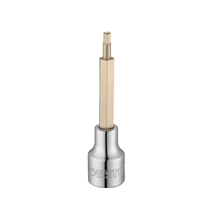 Soquete Com Bit Hexagonal Longo 1/2 x 100mm x 4mm - SATA - ST25201SC