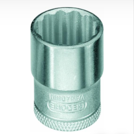 Soquete Estriado 15 mm com Encaixe 3/8" - GEDORE-014010