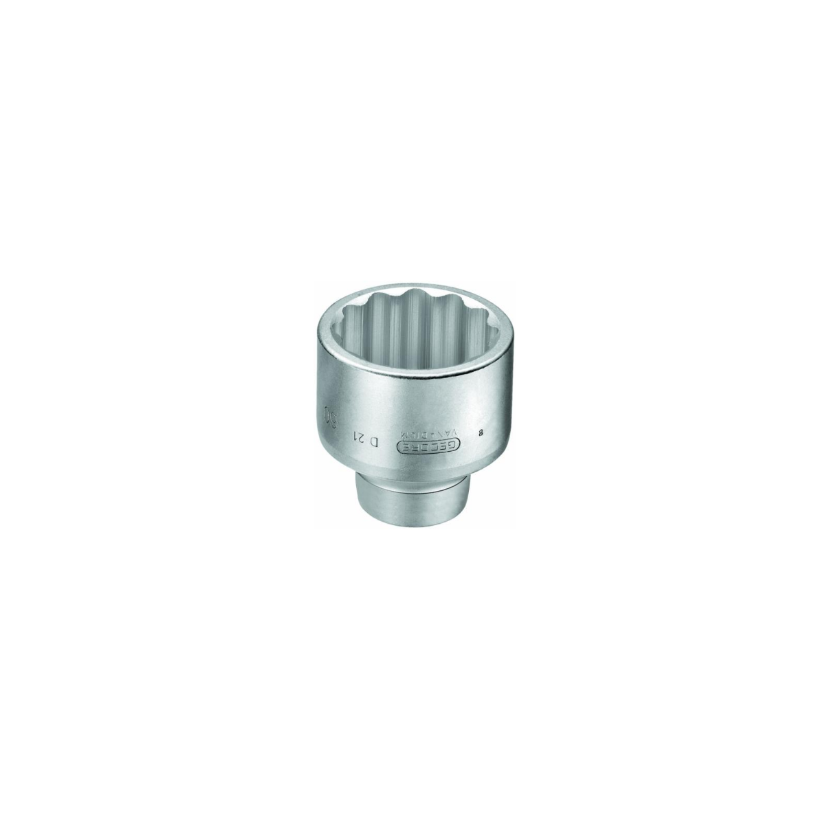 Soquete Estriado 2.1/4" Encaixe 1" - GEDORE 018061
