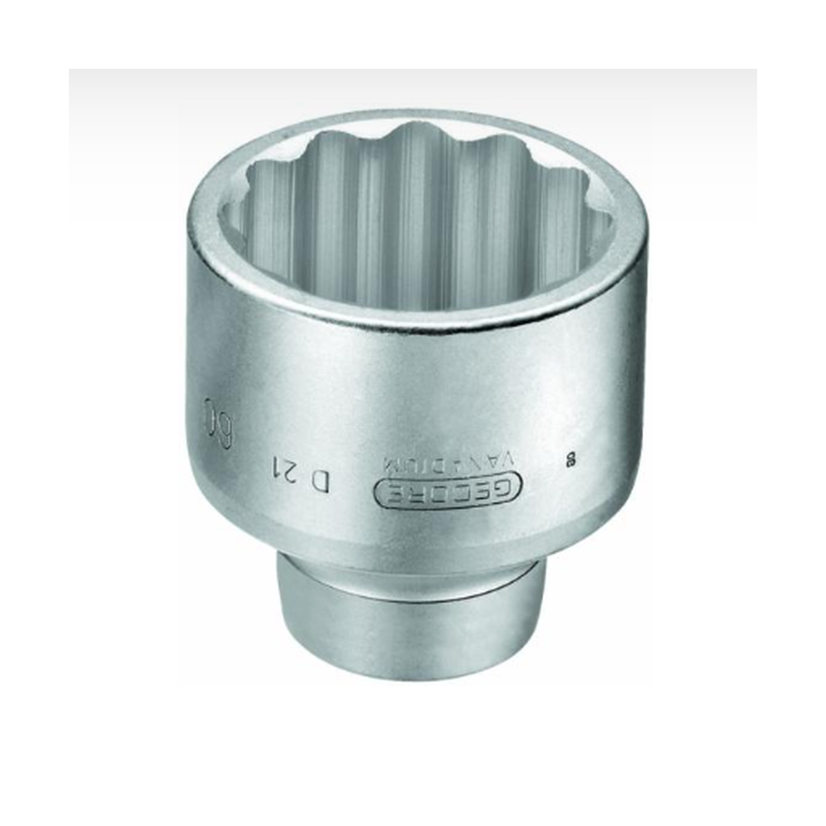 Soquete Estriado 70 mm com Encaixe 1" - GEDORE-018012