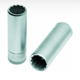 Soquete Estriado Longo 17 mm com Encaixe 1/2" - GEDORE-015703