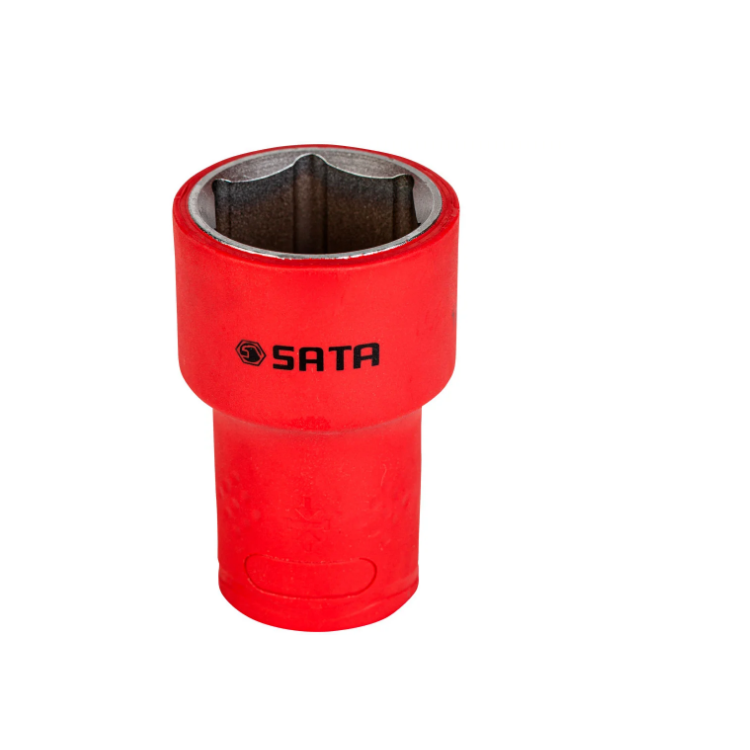 Soquete Sextavado Isolado CR-V 1/2 Pol. 18mm - SATA-ST14018SC