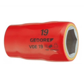 Soquete Sextavado VDE 15 mm com Encaixe 1/2" - GEDORE-091770