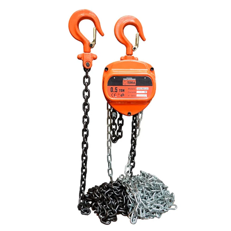 Talha Manual 0,5 Toneladas com 3m de Corrente - TERRA-705065