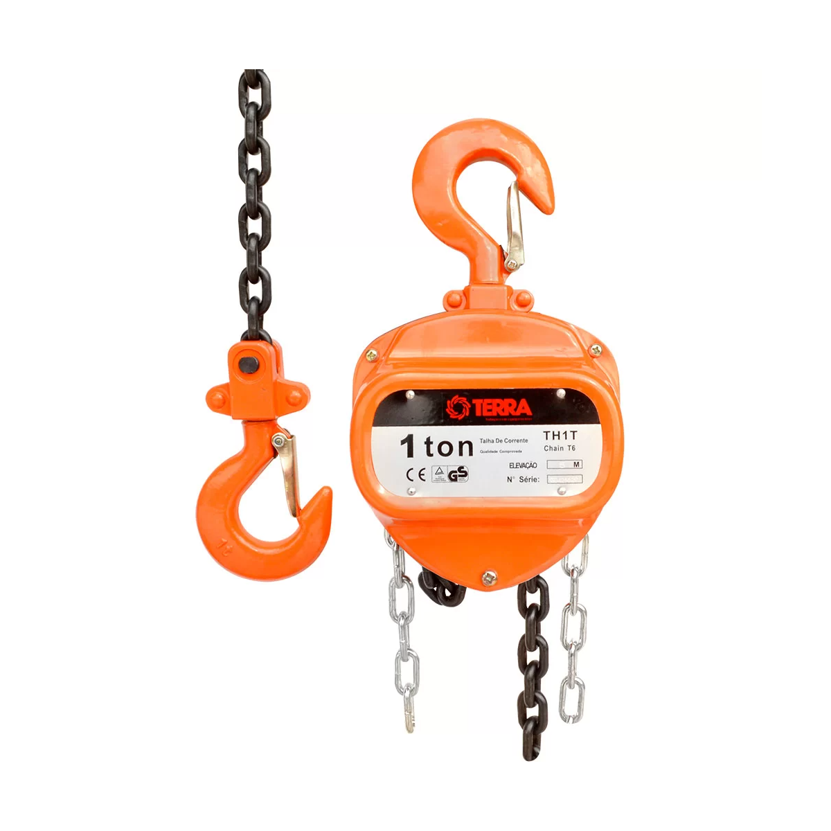 Talha Manual 1T com Corrente de 5 Metros - TERRA-705072