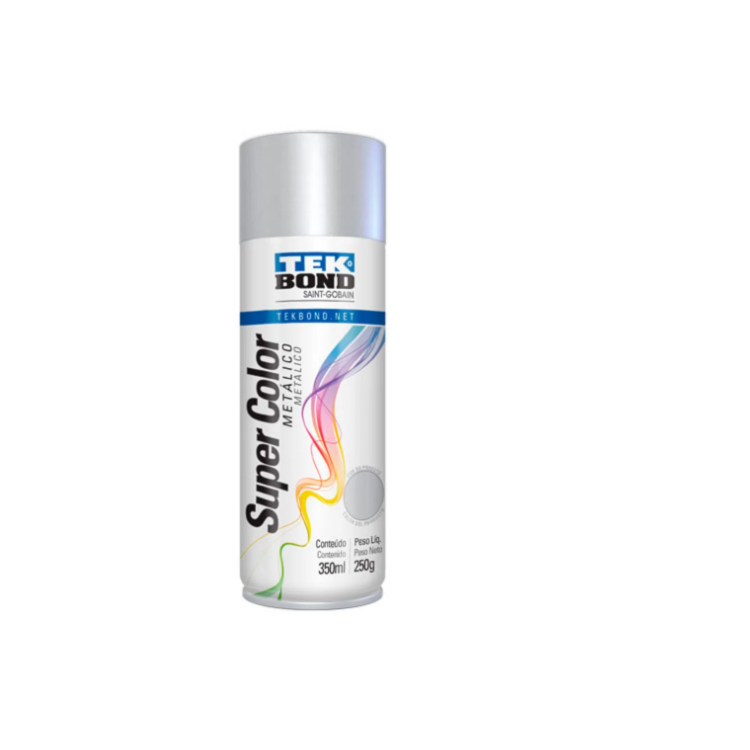 Tinta em Spray Super Color Uso Geral Cinza com 350ml/250g - TEKBOND-23191006900