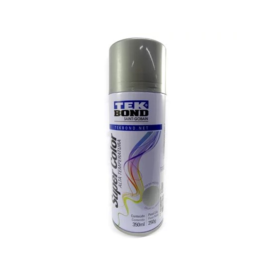 Tinta Spray Alta Temperatura Alumínio 350ML - TEKBOND-23261006900