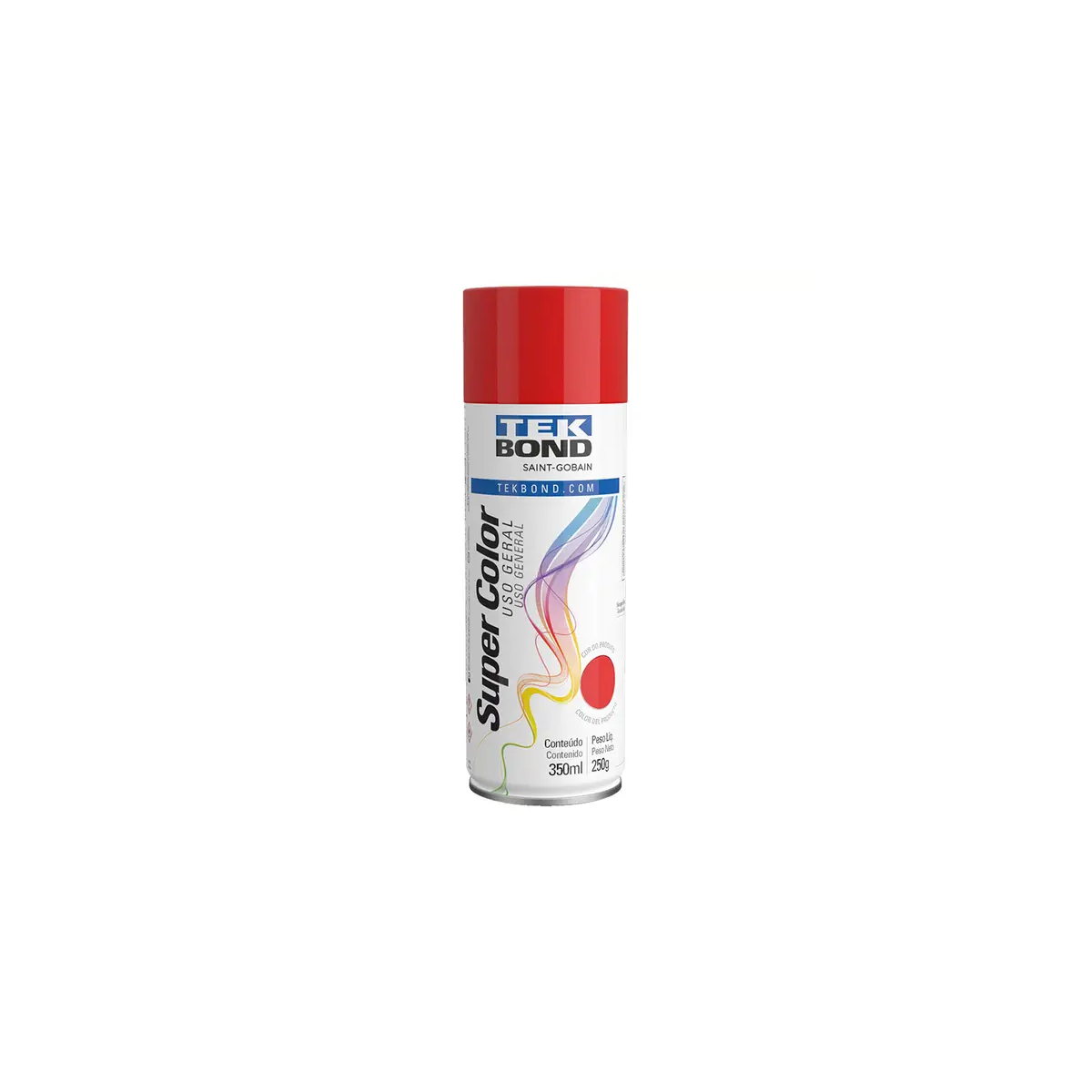 Tinta Spray De Uso Geral Vermelho 350ML - TEKBOND-23041006900