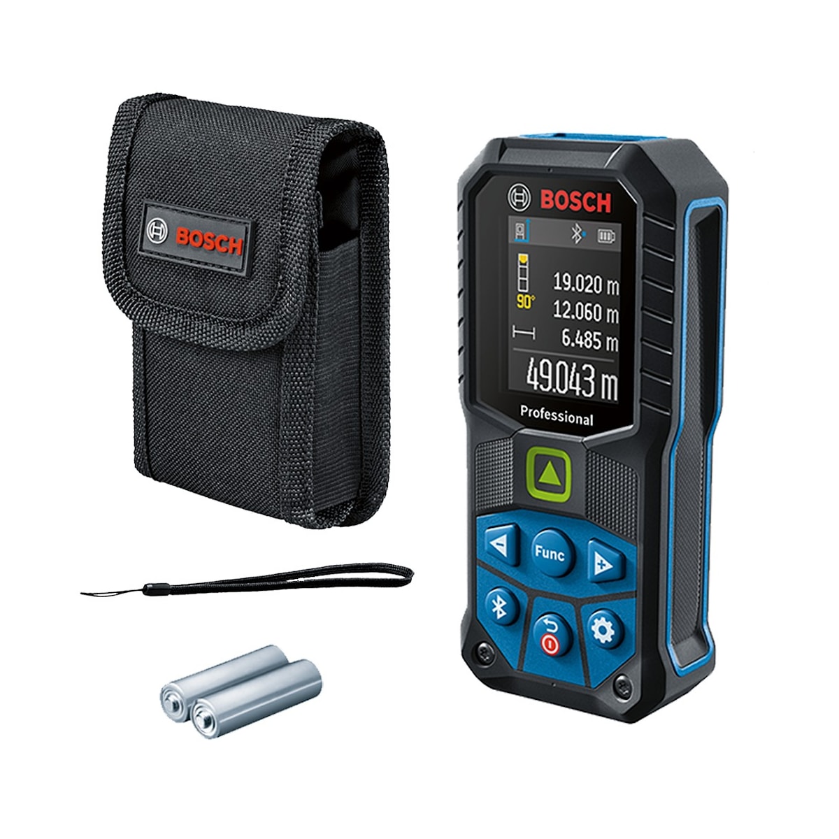 Trena à Laser Verde Bluetooth 50M GLM 50-27 CG Anti Impacto - BOSCH-0601072U00