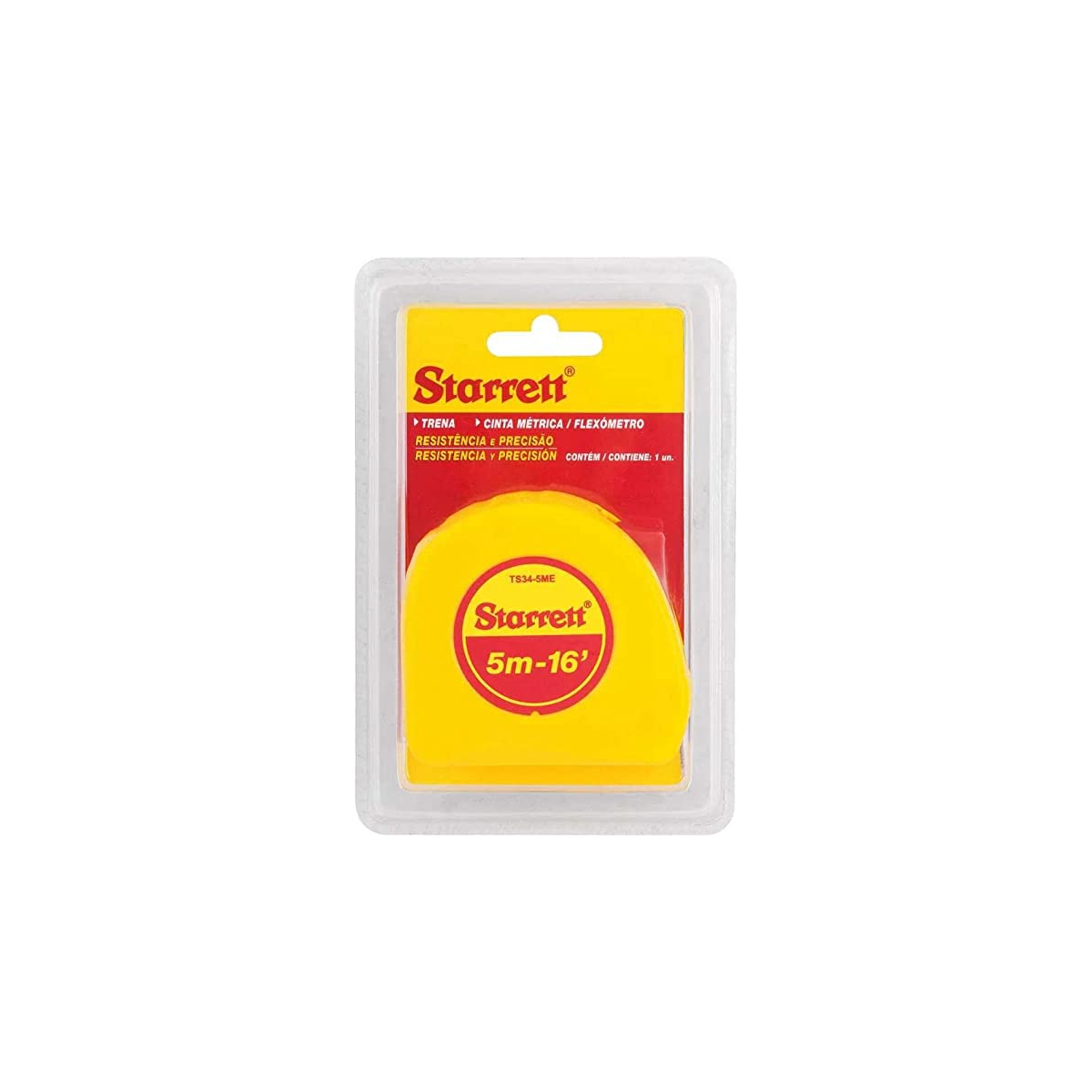 Trena De Bolso Amarela 5M/16" S9 - STARRETT-KTS345MES