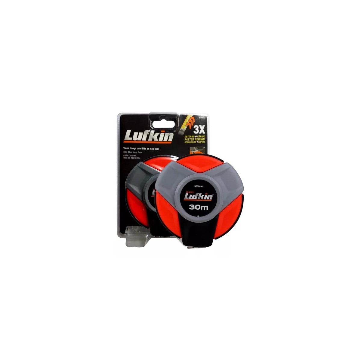 Trena Longs Fita De Aço 30 Metros X 3/8 - LUFKIN-ST30CML