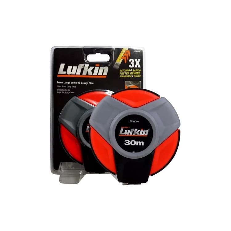 Trena Longs Fita De Aço 30 Metros X 3/8 - LUFKIN-ST30CML